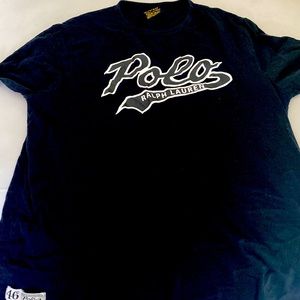 Men’s Polo T-shirt black size extra large classic slim fit